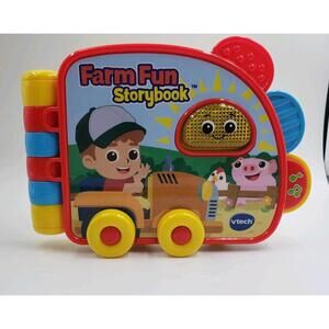 VTech Farm Fun Storybook Talks Sings Working Electronic Storybook, Tested